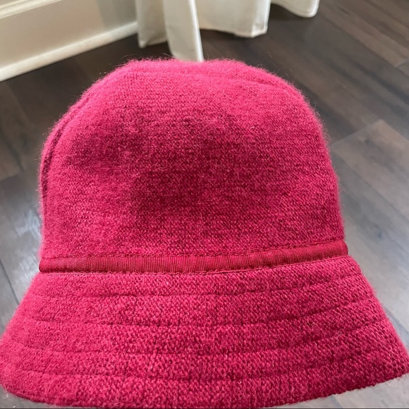 Vintage Gap Red Rabbit Hair Trendy Bucket Hat Spring - Picture 5 of 5